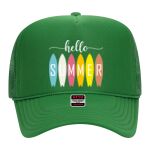 OTTO Cap 5 Panel High Crown Mesh Back Trucker Hat Thumbnail