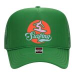 OTTO Cap 5 Panel High Crown Mesh Back Trucker Hat Thumbnail