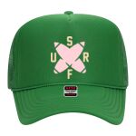 OTTO Cap 5 Panel High Crown Mesh Back Trucker Hat Thumbnail