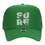 OTTO Cap 5 Panel High Crown Mesh Back Trucker Hat Thumbnail