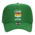 OTTO Cap 5 Panel High Crown Mesh Back Trucker Hat Thumbnail