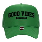 OTTO Cap 5 Panel High Crown Mesh Back Trucker Hat Thumbnail
