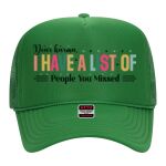 OTTO Cap 5 Panel High Crown Mesh Back Trucker Hat Thumbnail