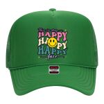 OTTO Cap 5 Panel High Crown Mesh Back Trucker Hat Thumbnail