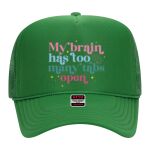OTTO Cap 5 Panel High Crown Mesh Back Trucker Hat Thumbnail