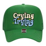 OTTO Cap 5 Panel High Crown Mesh Back Trucker Hat Thumbnail