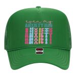 OTTO Cap 5 Panel High Crown Mesh Back Trucker Hat Thumbnail