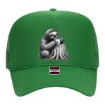 OTTO Cap 5 Panel High Crown Mesh Back Trucker Hat Thumbnail