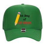 OTTO Cap 5 Panel High Crown Mesh Back Trucker Hat Thumbnail