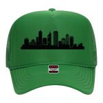 OTTO Cap 5 Panel High Crown Mesh Back Trucker Hat Thumbnail