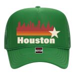 OTTO Cap 5 Panel High Crown Mesh Back Trucker Hat Thumbnail