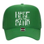 OTTO Cap 5 Panel High Crown Mesh Back Trucker Hat Thumbnail