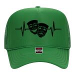 OTTO Cap 5 Panel High Crown Mesh Back Trucker Hat Thumbnail