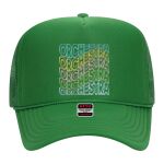 OTTO Cap 5 Panel High Crown Mesh Back Trucker Hat Thumbnail