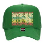 OTTO Cap 5 Panel High Crown Mesh Back Trucker Hat Thumbnail