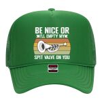OTTO Cap 5 Panel High Crown Mesh Back Trucker Hat Thumbnail