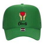 OTTO Cap 5 Panel High Crown Mesh Back Trucker Hat Thumbnail