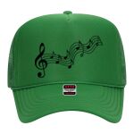 OTTO Cap 5 Panel High Crown Mesh Back Trucker Hat Thumbnail