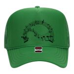 OTTO Cap 5 Panel High Crown Mesh Back Trucker Hat Thumbnail