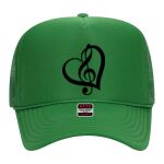 OTTO Cap 5 Panel High Crown Mesh Back Trucker Hat Thumbnail