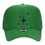 OTTO Cap 5 Panel High Crown Mesh Back Trucker Hat Thumbnail