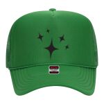 OTTO Cap 5 Panel High Crown Mesh Back Trucker Hat Thumbnail