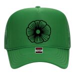 OTTO Cap 5 Panel High Crown Mesh Back Trucker Hat Thumbnail