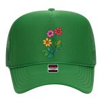 OTTO Cap 5 Panel High Crown Mesh Back Trucker Hat Thumbnail