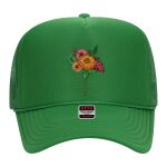 OTTO Cap 5 Panel High Crown Mesh Back Trucker Hat Thumbnail