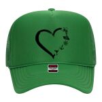 OTTO Cap 5 Panel High Crown Mesh Back Trucker Hat Thumbnail