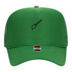 OTTO Cap 5 Panel High Crown Mesh Back Trucker Hat Thumbnail