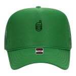 OTTO Cap 5 Panel High Crown Mesh Back Trucker Hat Thumbnail