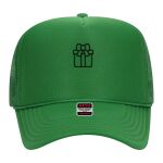 OTTO Cap 5 Panel High Crown Mesh Back Trucker Hat Thumbnail