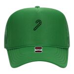 OTTO Cap 5 Panel High Crown Mesh Back Trucker Hat Thumbnail