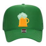 OTTO Cap 5 Panel High Crown Mesh Back Trucker Hat Thumbnail