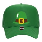 OTTO Cap 5 Panel High Crown Mesh Back Trucker Hat Thumbnail