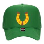 OTTO Cap 5 Panel High Crown Mesh Back Trucker Hat Thumbnail