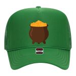 OTTO Cap 5 Panel High Crown Mesh Back Trucker Hat Thumbnail
