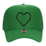 OTTO Cap 5 Panel High Crown Mesh Back Trucker Hat Thumbnail