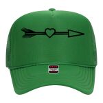 OTTO Cap 5 Panel High Crown Mesh Back Trucker Hat Thumbnail