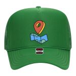OTTO Cap 5 Panel High Crown Mesh Back Trucker Hat Thumbnail