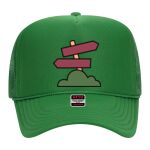 OTTO Cap 5 Panel High Crown Mesh Back Trucker Hat Thumbnail