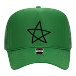 OTTO Cap 5 Panel High Crown Mesh Back Trucker Hat Thumbnail