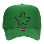 OTTO Cap 5 Panel High Crown Mesh Back Trucker Hat Thumbnail