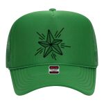 OTTO Cap 5 Panel High Crown Mesh Back Trucker Hat Thumbnail