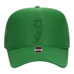 OTTO Cap 5 Panel High Crown Mesh Back Trucker Hat Thumbnail
