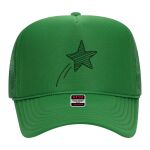 OTTO Cap 5 Panel High Crown Mesh Back Trucker Hat Thumbnail