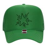 OTTO Cap 5 Panel High Crown Mesh Back Trucker Hat Thumbnail