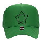 OTTO Cap 5 Panel High Crown Mesh Back Trucker Hat Thumbnail