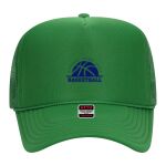 OTTO Cap 5 Panel High Crown Mesh Back Trucker Hat Thumbnail